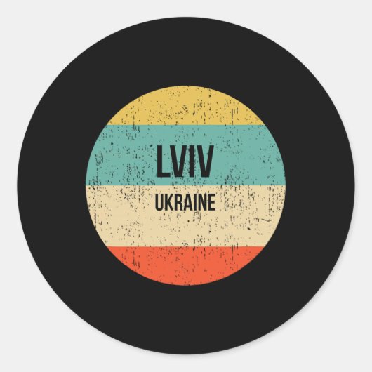 Lviv Oekraïne 3 Ronde Sticker (Voorkant)