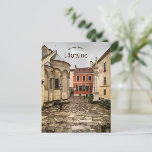 Lviv Ukraine Briefkaart (Staand voorkant)