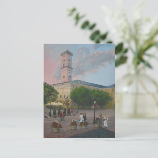 Lviv Ukraine Briefkaart (Staand voorkant)