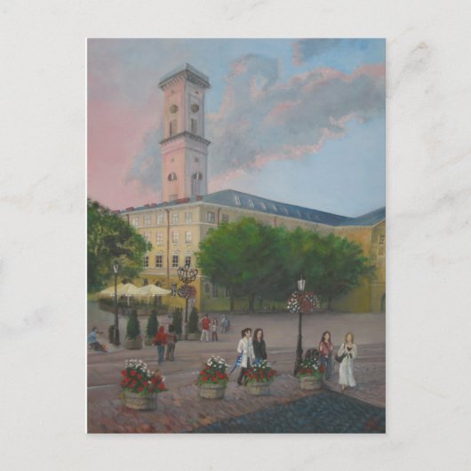 Lviv Ukraine Briefkaart (Voorkant)