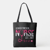 LVN-Afstudeerder voor gelicentieerde praktijkverpl Tote Bag (Achterkant)