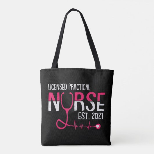 LVN-Afstudeerder voor gelicentieerde praktijkverpl Tote Bag (Achterkant)