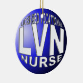 LVN BLUE BALL CHRISTMAS ORNAMENT NURSE (Rechts)