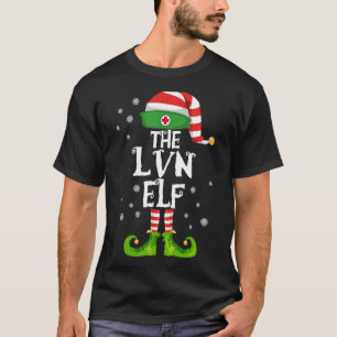 LVN Licence Vocational Nurse Elf Nursing Christma T-shirt