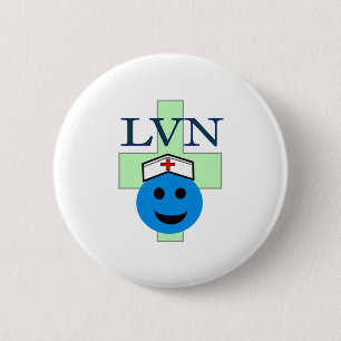 LVN "Licensed Vocational Nurse"-giften Ronde Button 5,7 Cm