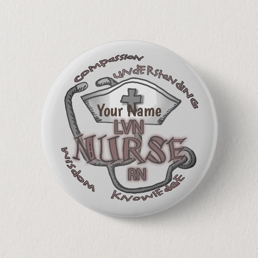 LVN Nurse Axiom pin Ronde Button 5,7 Cm (Voorkant)