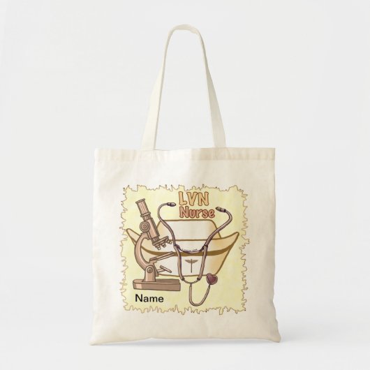 LVN Nurse Collage aangepaste verpleegkundigen canv Tote Bag (Voorkant)