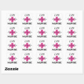 LVN Nurse Vierkante Sticker (Vel)