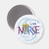 LVN Verpleegster Motto Magnet (Voorkant / Achterkant)