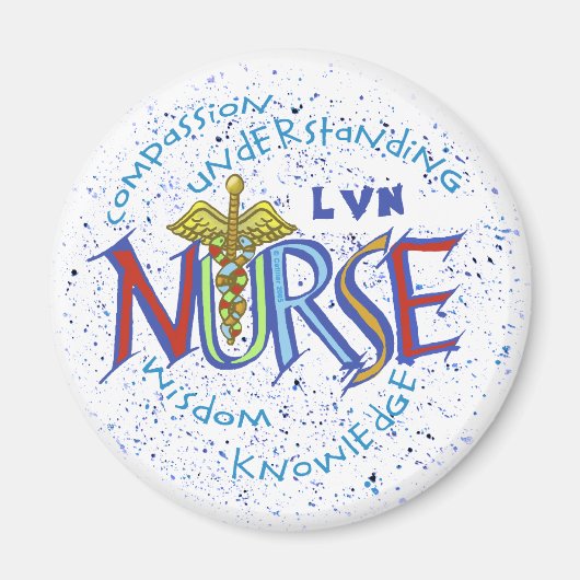 LVN Verpleegster Motto Magnet (Voorkant)
