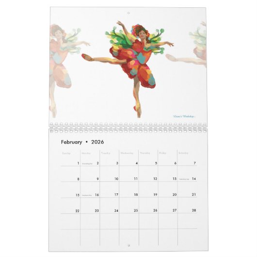 LW Fairies En Pointe Kalender (Feb 2026)