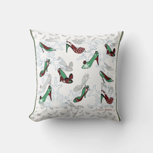 LW kerstschoen Kussen (Voorkant)