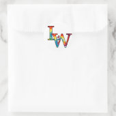 LW logo Ronde Sticker (Tas)