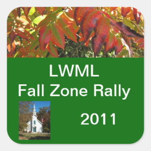 LWML Zone Rally sample 3 Vierkante Sticker