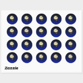LWood Vleermuis 2 Halloween Ronde Sticker (Vel)