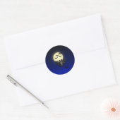 LWood Vleermuis 2 Halloween Ronde Sticker (Envelop)