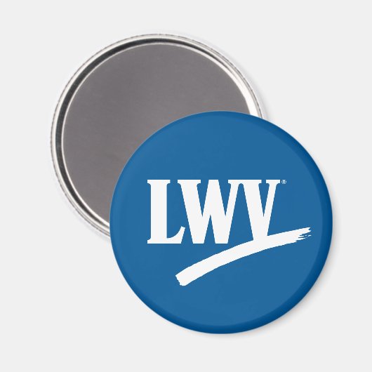 LWV cirkelmagneet - blauw Magneet (Voorkant / Achterkant)