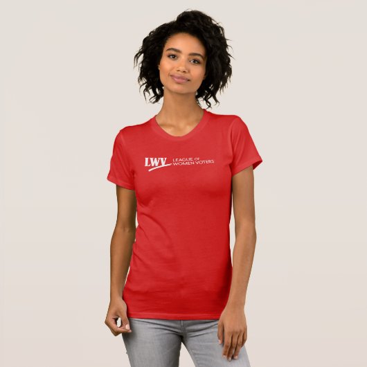 LWV NP Rood Shirt Witte Logo (Voorkant volledig)