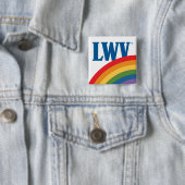 LWV Rainbow Pin Vierkante Button 5,1 Cm (In situ)