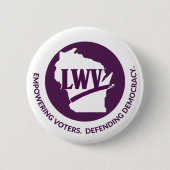 LWV Wisconsin Logo Button - Witte achtergrond (Voorkant)