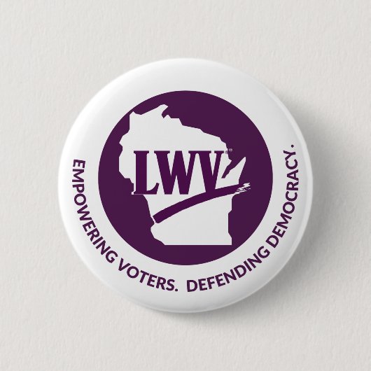 LWV Wisconsin Logo Button - Witte achtergrond (Voorkant)