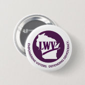 LWV Wisconsin Logo Button - Witte achtergrond (Voorkant /achterkant)