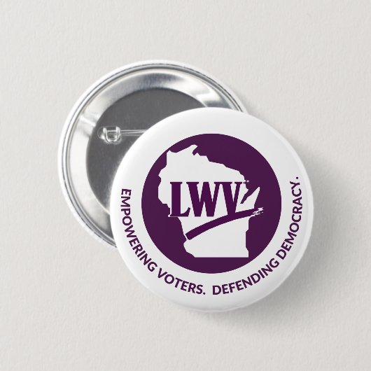 LWV Wisconsin Logo Button - Witte achtergrond (Voorkant /achterkant)