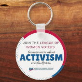 LWVAH-activisme niet Slactivism-toetsenbord Sleutelhanger (Voorkant)