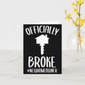 Ly Broke New Homeowner Funny New House Owner  Kaart (Gele Bloem)