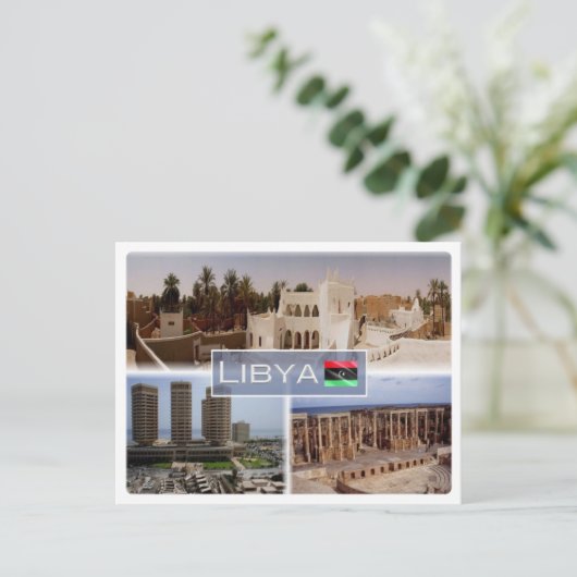 LY Libya - Briefkaart (Staand voorkant)
