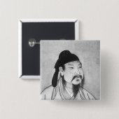 Ly Pe Vierkante Button 5,1 Cm (Voorkant /achterkant)