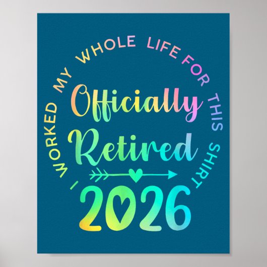 Ly Retired 2026 Funny Retirement For Women  Poster (Voorkant)