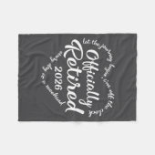 Ly Retired 2026 Hear For Women Retirement  Fleece Deken (Voorkant (Horizontaal))