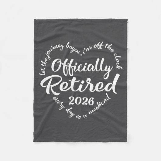 Ly Retired 2026 Hear For Women Retirement  Fleece Deken (Voorkant)