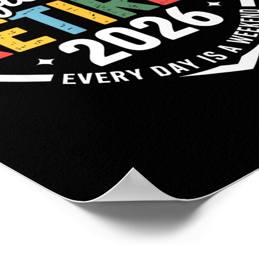 Ly Retired 2026 Hear For Women Retirement  Poster (Hoek)