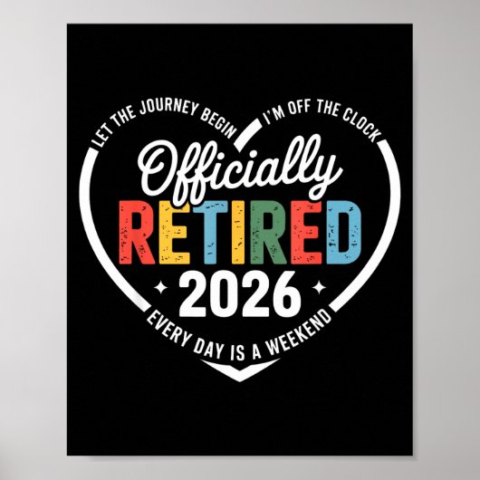 Ly Retired 2026 Hear For Women Retirement  Poster (Voorkant)