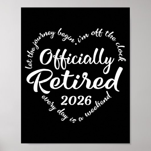 Ly Retired 2026 Hear For Women Retirement  Poster (Voorkant)