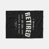 Ly Retired 2026 Mother Vacation Mom Holiday Keepsa Fleece Deken (Voorkant (Horizontaal))