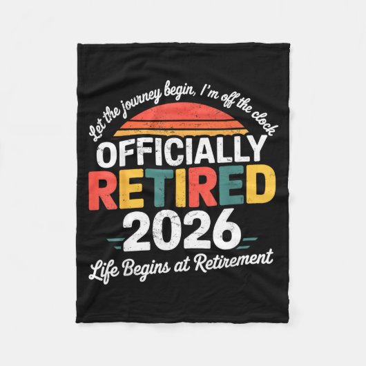 Ly Retired 2026 Shirt Retirement 2026 Women Men  Fleece Deken (Voorkant)