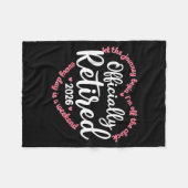 Ly Retired 2026 Weekend Vibes For Retirees  Fleece Deken (Voorkant (Horizontaal))