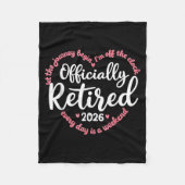 Ly Retired 2026 Weekend Vibes For Retirees  Fleece Deken (Voorkant)