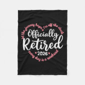 Ly Retired 2026 Weekend Vibes For Retirees  Fleece Deken (Voorkant)