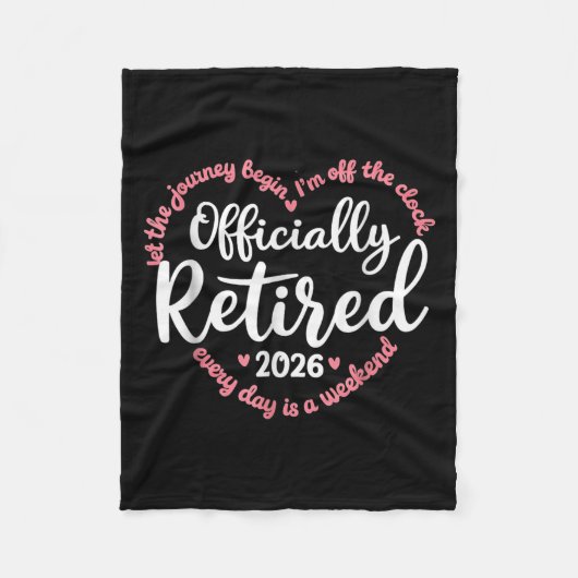 Ly Retired 2026 Weekend Vibes For Retirees  Fleece Deken (Voorkant)
