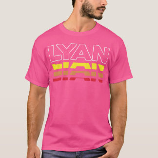 Lyan voornaam grappige vintage zonsondergang Lyan  T-shirt