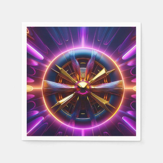 Lyapunov Fractal Veel gemanipuleerd servet (Voorkant)