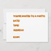 Lycan Halloween party-uitnodiging Kaart (Achterkant)