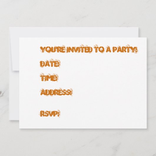 Lycan Halloween party-uitnodiging Kaart (Achterkant)