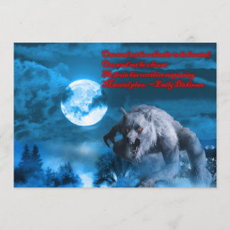 Lycan Halloween party-uitnodiging Kaart
