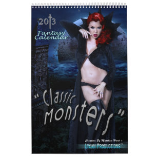 Lycan Productions Classic Monsters Calendar 2013 Kalender