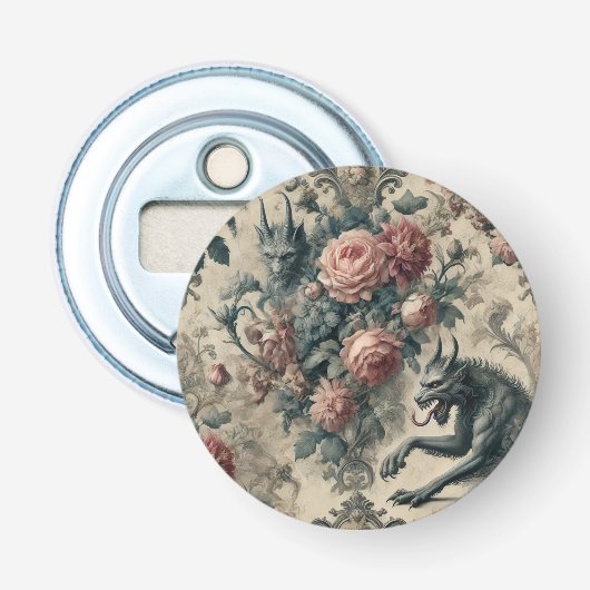 Lycans & Lullabies - Gotisch Victoriaans ontwerp Button Flesopener (Voorkant)